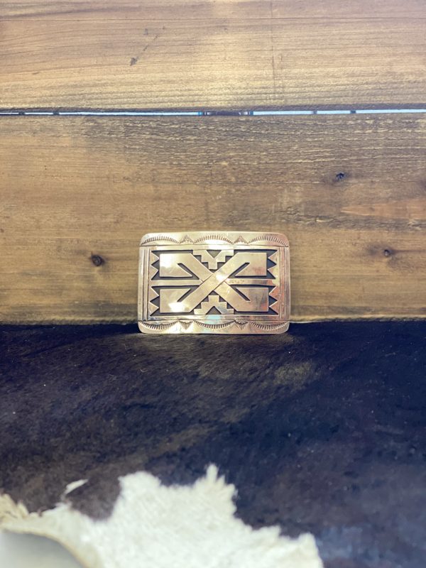 Stamped Silver Buckle