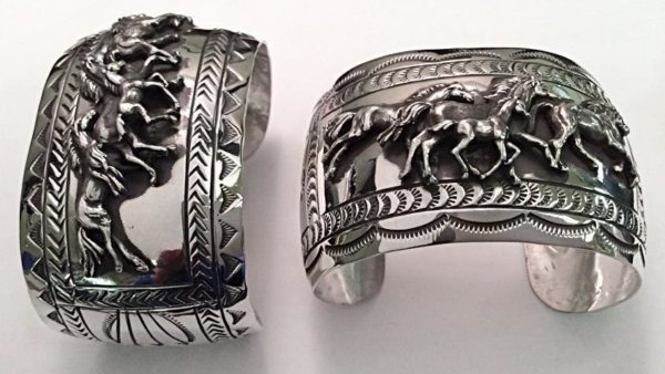 Carson Blackgoat Running Horse Cuff