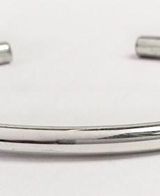 Navajo Elaine Tahe Silver Cuff (Plain)