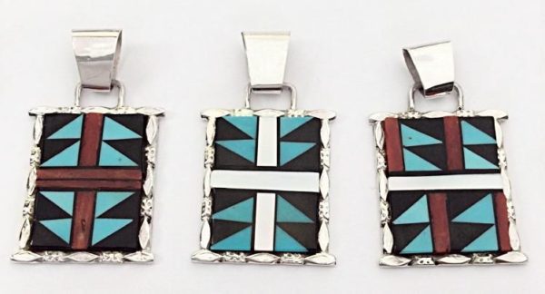 Zuni Tyrone Martinez Inlay Pendant