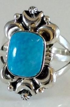 Turquoise Moon Ring