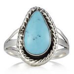 Turquoise Tear Ring